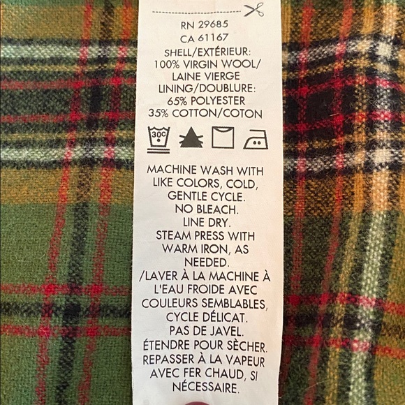 Pendleton Fireside 100% virgin wool shirt in Murphy Tartan Size Medium - Picture 13 of 14